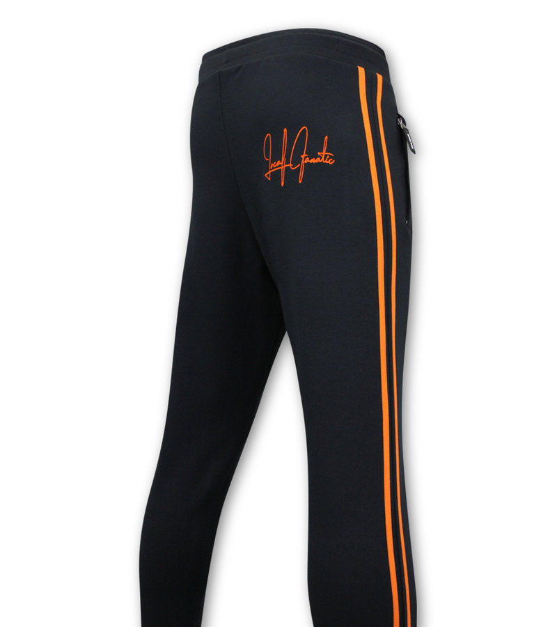 Local Fanatic Half Zip Tracksuit Set For Mens - 11 - 6515BO - Blue / Orange