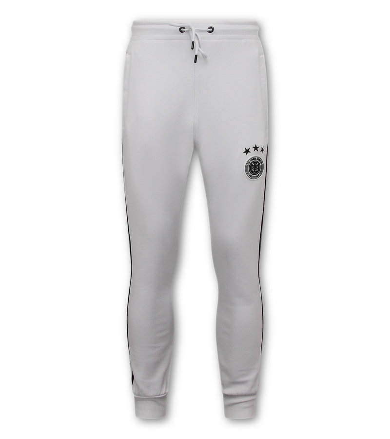 Local Fanatic Half Zip Tracksuit Set For Mens - 6515WZ - White / Black