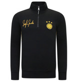 Local Fanatic High Neck Tracksuit Set Men - 11-6516ZG - Black / Yellow