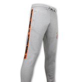 Local Fanatic High Neck Tracksuit Set Men - 11-6516GO - Grey / orange