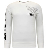 IKAO Men 2Pac Sweater - KS-87 - White