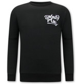 IKAO Mens Oversized Sweaters - 22005 - Black