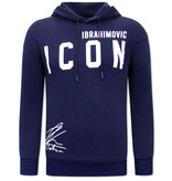 Gangs ICON Printed Hoodie For Men - KS-90 - Blue