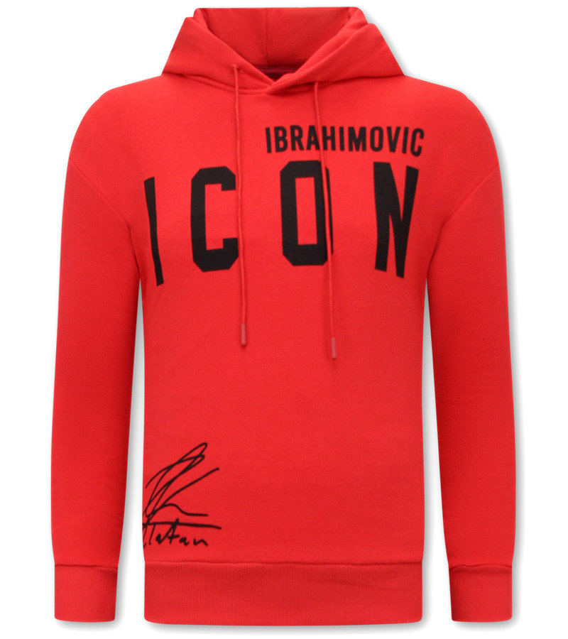 Gangs ICON Printed Hoodie For Men - KS-90 - Red