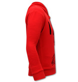 Gangs ICON Printed Hoodie For Men - KS-90 - Red