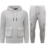 IKAO Cargo Tracksuit Set - IK-290 / 291 -PAK - Grey