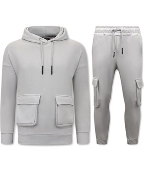 IKAO Cargo Tracksuit Set - IK-290 / 291 -PAK - Grey