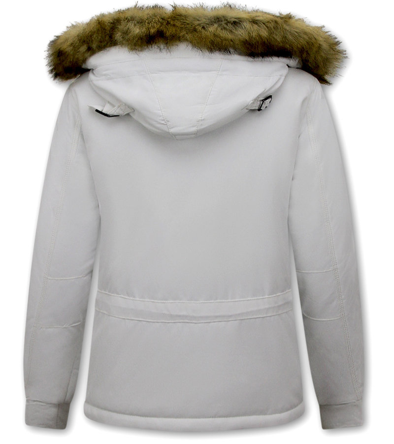 Matogla Anorak Ladies Fur Jacket - 8691 - White