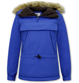 Matogla Anorak Ladies Fur Jacket - 8691 - Blue