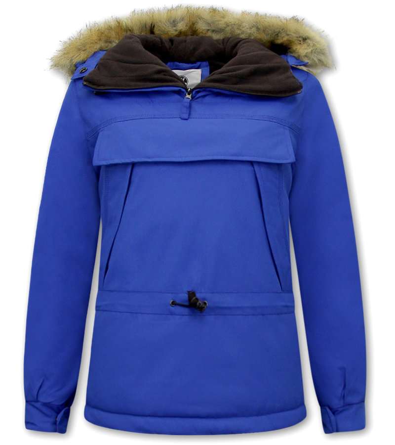 Matogla Anorak Ladies Fur Jacket - 8691 - Blue