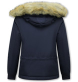 Matogla Anorak Ladies Fur Jacket - 8691 - Navy