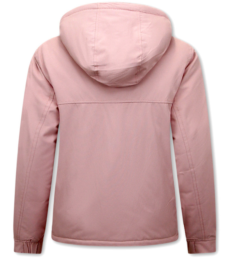 Matogla Anorak Short Jacket For Women - 8692 - Pink