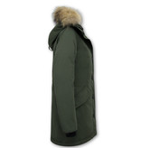 Matogla Women's Parka Winter Coats with Fur - 7602 - Green