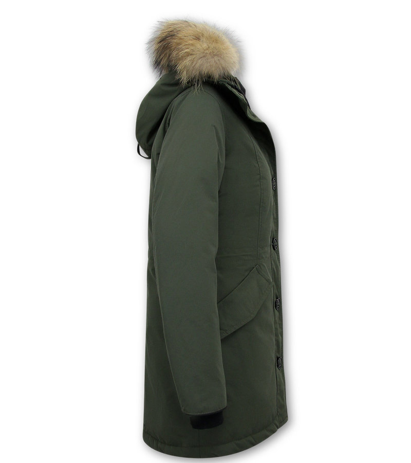 Matogla Women's Parka Winter Coats with Fur - 7602 - Green