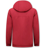 Beluomo Anorak Mens Short Winter Jackets - 8592 - Red