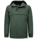 Beluomo Anorak Mens Short Winter Jackets - 8592 - Green