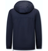 Beluomo Anorak Mens Short Winter Jackets - 8592 - Navy