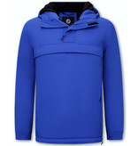 Beluomo Anorak Mens Short Winter Jackets - 8592 - Blue