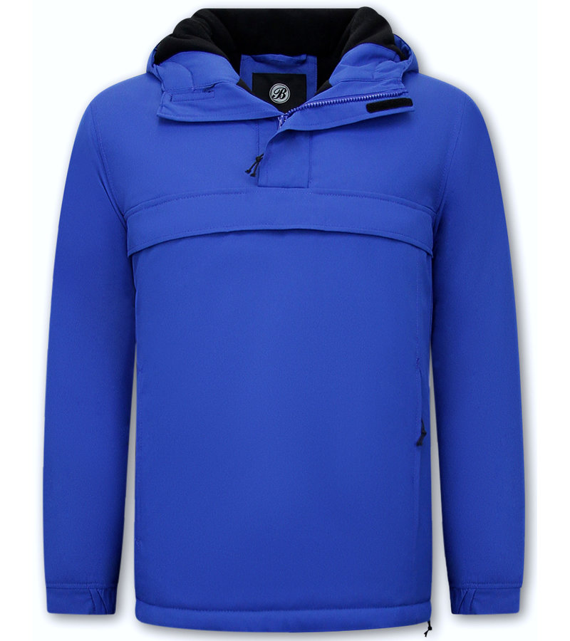 Beluomo Anorak Mens Short Winter Jackets - 8592 - Blue