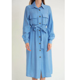 Robin-Collection Women's Blank Long Dress - M34769 - Blue