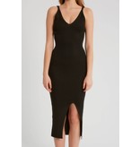 Robin-Collection Women's Elastic Stretch Dress - T93513 - Black