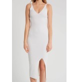 Robin-Collection Women's Elastic Stretch Dress - T93513 - White