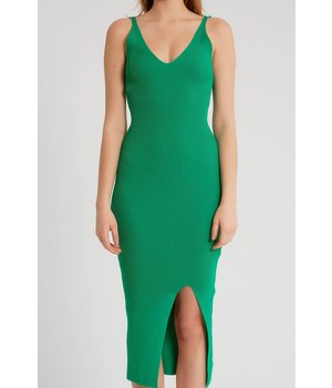 Robin-Collection Women's Elastic Stretch Dress - T93513 - Green