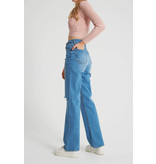 Robin-Collection Basic High Waist Denim Pants - D83578 - Blue