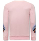 Tony Backer Men's Printed Sweater Tiger Couture - 3717 - Pink