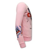 Tony Backer Men's Printed Sweater Tiger Couture - 3717 - Pink