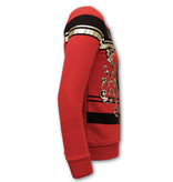 Tony Backer Men's Sweater with Print Lion Rhinestone - 3767 - Red