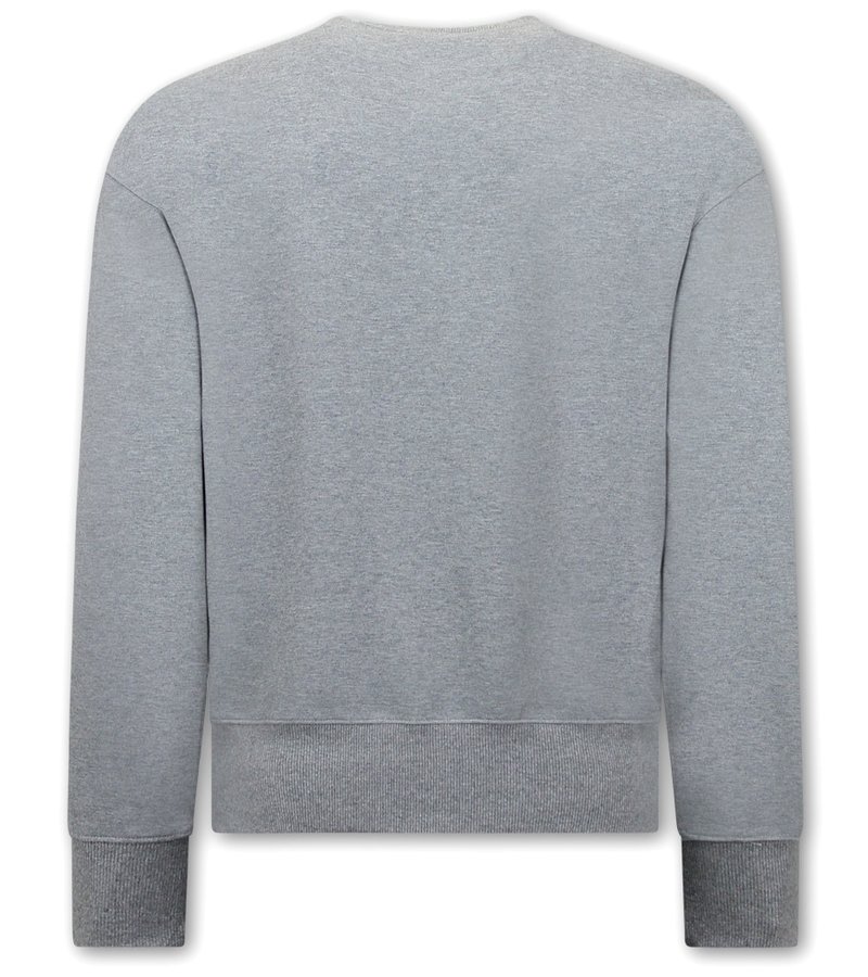 Y-TWO Basic Oversize Fit Sweatshirt - Grey