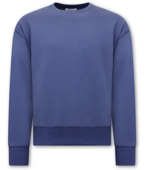 Y-TWO Basic Oversize Fit Sweatshirt - Blue