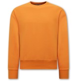 Y-TWO Basic Oversize Fit Sweatshirt- Orange