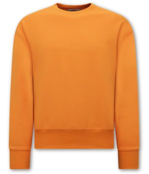 Y-TWO Basic Oversize Fit Sweatshirt- Orange