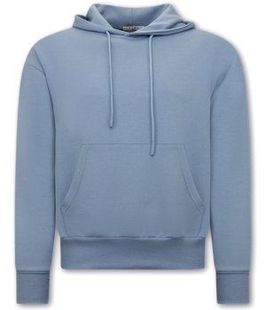 Y-TWO Basic Fit Oversized Hoodie - Blue