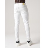 True Rise White Jeans Men's Slim Fit - DC-034 - White