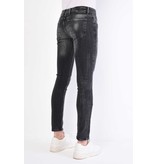 Local Fanatic Slim Fit Men's Jeans with Holes - 1055 - Gray