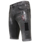 Local Fanatic Stretch Denim Shorts Men -1032-SH- Gray