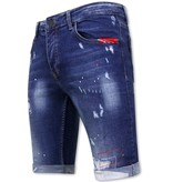 Local Fanatic Men's Shorts with Holes -1030-SH- Blue