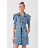 Robin-Collection Denim Denim Dress - D86179 - Blue