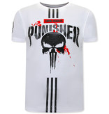 Local Fanatic Punisher T Shirt For Men - White