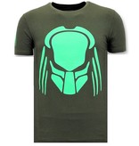 Local Fanatic Predator Neon Print T Shirt - Green