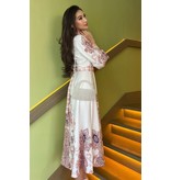 Msn-Collection Long Luxury Ladies Dress - 21719 - White