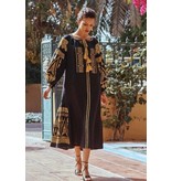 Msn-Collection Long Luxury Ladies Dress - 22160 - Black
