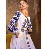 Msn-Collection Long Luxury Ladies Dress - 22160 - White