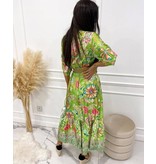 Msn-Collection Long Luxury Ladies Dress - 22164 - Green