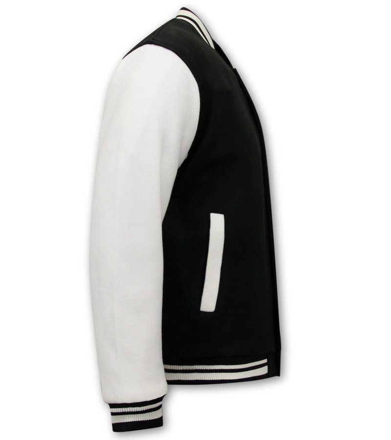 Enos Varsity Jacket Men Black