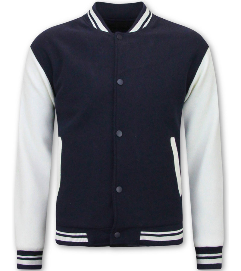 Enos Mens Varsity Jacket - Navy