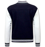 Enos Mens Varsity Jacket - Navy